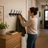 Relaxdays, ensemble de 2 tringles à vêtements, avec 5 Voir les images du produit 3