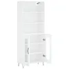 vidaXL Highboard Weiß 69,5x34x180 cm Holzwerkstoff Produktbild-Vorschau 4