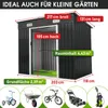 BRAST Gerätehaus Geräteschuppen Metall | 217x131x185cm | Produktbild-Vorschau 5