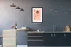 MuchoWow® Gerahmtes Poster Globus - Rosa - Pastell 40x60 cm Produktbild-Vorschau 2