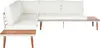 BELIANI Lounge Set Hellbraun Akazienholz 4-Teilig 5-Sitzer Produktbild-Vorschau 3