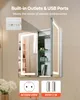 SucceBuy Osvětlená skříňka na léky s HD zrcadlem 65x65cm, Náhled obrázku produktu 7
