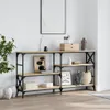 vidaXL Stolik konsola dąb sonoma 150x29x76,5 cm materiał Podgląd zdjęcia produktu 2
