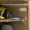 Inside a wooden cabinet, showing adjustable shelves and tools. Náhľad obrázku produktu