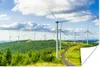 MuchoWow® Poster Ein Feld von Windmühlen in der grünen Produktbild-Vorschau 1