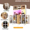 Flieks Küchenschrank mit LED-Beleuchtung, Weinregal & Produktbild-Vorschau 7