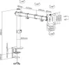 Support de bureau pour écran Full Motion 8kg 17-32" pouces Voir les images du produit 9