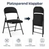 Klappstühle 4er Set Gepolstert, Faltbare Metallstühle bis Produktbild-Vorschau 11