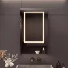 Armadietto a specchio per il bagno, colore nero – 50x88x16 Anteprima dell’immagine prodotto 3