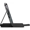 A black tablet case with a tablet inserted, shown in profile. Produktbild-Vorschau