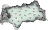 Selbstklebender Loch-3D-Aufkleber 95x73 cm Rosenmuster Produktbild-Vorschau 1