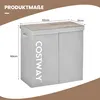 COSTWAY 115L cesto portabiancheria con coperchio, Anteprima dell’immagine prodotto 6