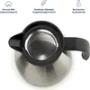 Top-down view of a thermos with icons and text describing its features. Produktbild-Vorschau