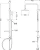 Mexen T45 Duschsäule, Gold - 798454593-50 Produktbild-Vorschau 2