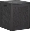 vidaXL Contenitore da giardino 90 L Nero PP Rattan Anteprima dell’immagine prodotto 7