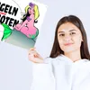 Angeln leider verboten Metallschild XXL in 28x38 cm in weiß Produktbild-Vorschau 3