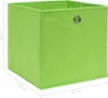 vidaXL Aufbewahrungsboxen 10 Stk. Grün 32x32x32 cm Stoff Produktbild-Vorschau 6