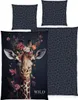 Biancheria da letto Wild Flowers Giraffe Animalprint 100% Anteprima dell’immagine prodotto 1