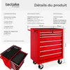 Servante d'atelier 7 tiroirs - rouge Voir les images du produit 6