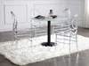 2er Set Stühle aus Polycarbonat - Kristall - AMALINE Produktbild-Vorschau 9