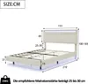 CDGlobal Polsterbett 140x200 cm mit LED-Beleuchtung und Produktbild-Vorschau 7