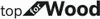 The image shows the text 'top for Wood' with a black banner. Voir les images du produit