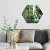 DEQORI Glasbild Echtglas 55x48 cm 'Zwillingswasserfall' Produktbild-Vorschau 2