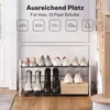 EUGAD Schuhregal mit 3 Ebenen leichte Schuhablage für 9-12 Produktbild-Vorschau 2