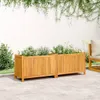vidaXL Pflanzkübel mit Einlage 153x38,5x50 cm Massivholz Produktbild-Vorschau 3