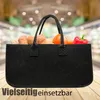 BigDean 3 Stück Filztasche groß in Anthrazit für Kaminholz Produktbild-Vorschau 6