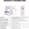 Product parameters and dimensions of a sewing machine. Náhled obrázku produktu