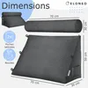 ELONEO Coussin dorsal avec traversin amovible et poche Voir les images du produit 2