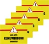 5 Aufkleber Schild Hier Bitte keine Werbung einwerfen Produktbild-Vorschau 2