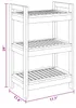 Półka łazienkowa vidaXL w kolorze naturalnym, 45 x 30 x 71 Podgląd zdjęcia produktu 6