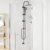 vidaXL Duschsystem Schwarz 47 x 20 x 95 cm Edelstahl Produktbild-Vorschau 3