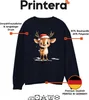 Weihnachtsrentier Aquarell Süß Santa Hut Geschenk Kinder Produktbild-Vorschau 4