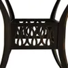 vidaXL Záhradný stôl Bronz 90x90x74 cm Hliníkový odliatok Náhľad obrázku produktu 3