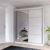 Schwebetürenschrank Kleiderschrank Schrank mit Spiegel 183 Produktbild-Vorschau 1