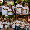 Deutschland T-Shirt Herren Damen Fußball Fan Shirt Weiß mit Produktbild-Vorschau 3
