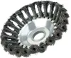 A close-up, studio shot of a wire brush head for a weed trimmer. Produktbild-Vorschau