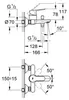 GROHE BauEdge, bateria wannowa (bateria prysznicowa do Podgląd zdjęcia produktu 6