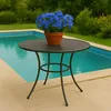 TPFGarden GARTENTISCH Roma 110cm rund mit Schirmloch aus Produktbild-Vorschau 4
