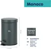 Kela cosmetic bin Canosa metal grey 26cm 17cmØ 3l, 21885 Voir les images du produit 8