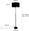 Stehlampe Verstellbar Gold mit Schirm HellBraun 50 cm Parte Produktbild-Vorschau 4