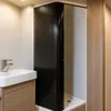 Porta a serranda per doccia 2000 mm x 600 mm, nera, con Anteprima dell’immagine prodotto 6