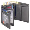 Leder Geldbörse Herren Portemonnaie RFID Hochformat Produktbild-Vorschau 1