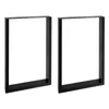 Two black metal table legs are shown against a white background. Podgląd zdjęcia produktu