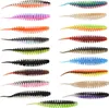 A collection of colorful fishing lures arranged in two columns against a white background. Produktbild-Vorschau