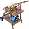 Teako Design Servierwagen Teakholz Teramo 2 Ablagen Produktbild-Vorschau 6