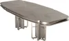 Casa Padrino Luxus Esstisch Grau / Silber 251 cm - Luxus Produktbild-Vorschau 1